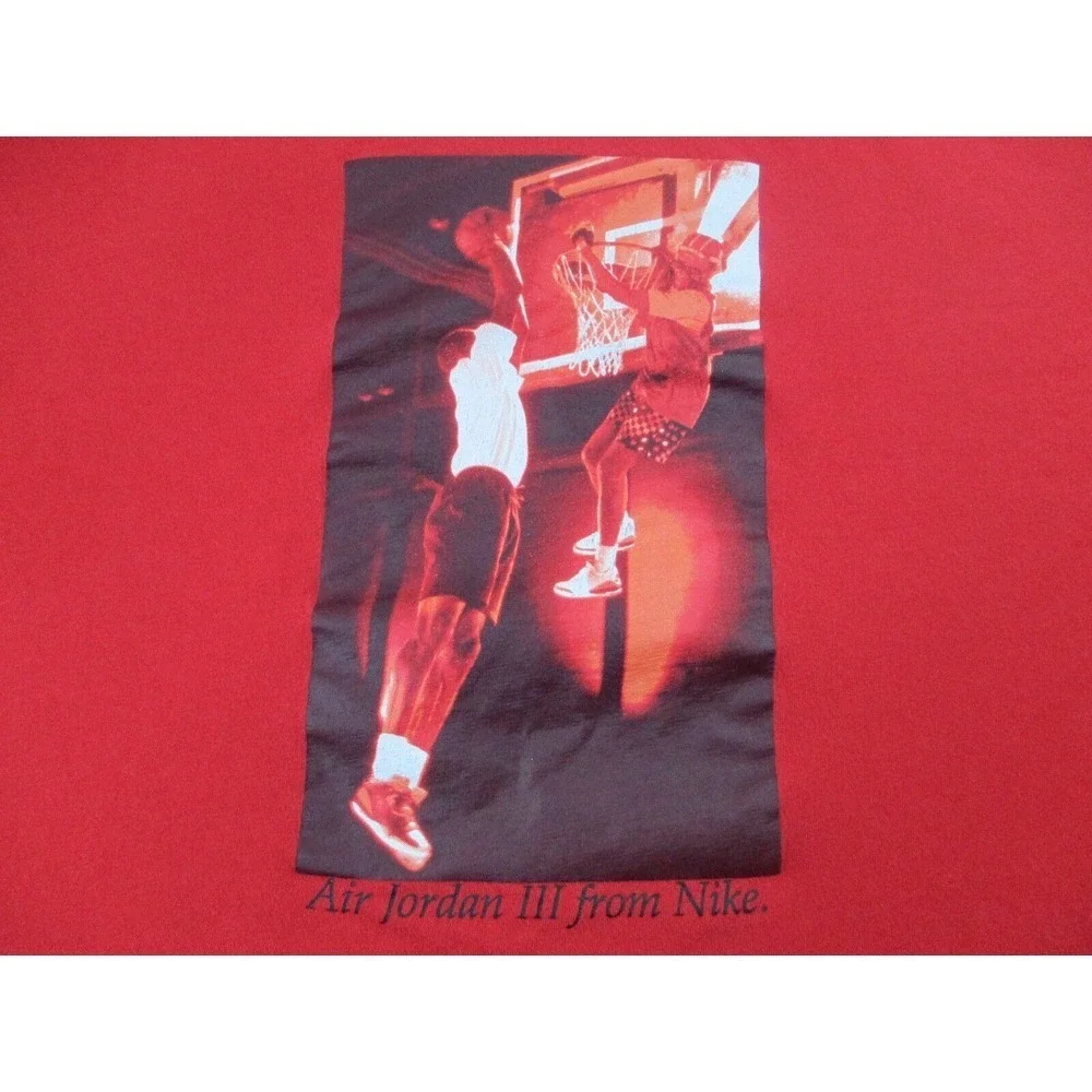 Nike Air Jordan III T Shirt Mens Sz XL Red Spike Lee Red Michael Jumpman Graphic